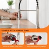 TIORIY with 15 Adapters Pull Down Kitchen Sink Faucet Head
