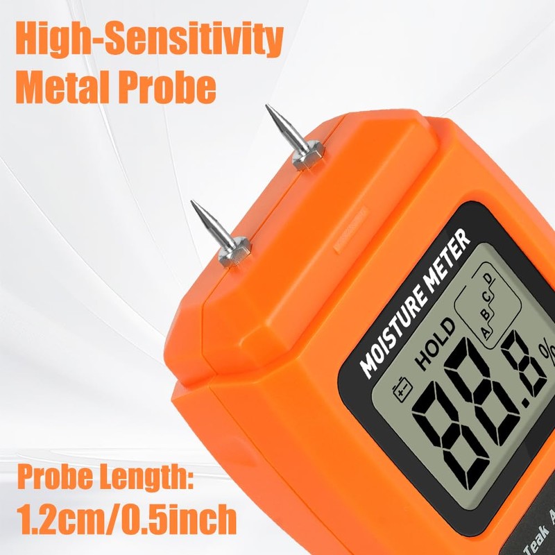 Flintronic Digital Moisture Meter, Damp Meter for Wood, Moisture Detector
