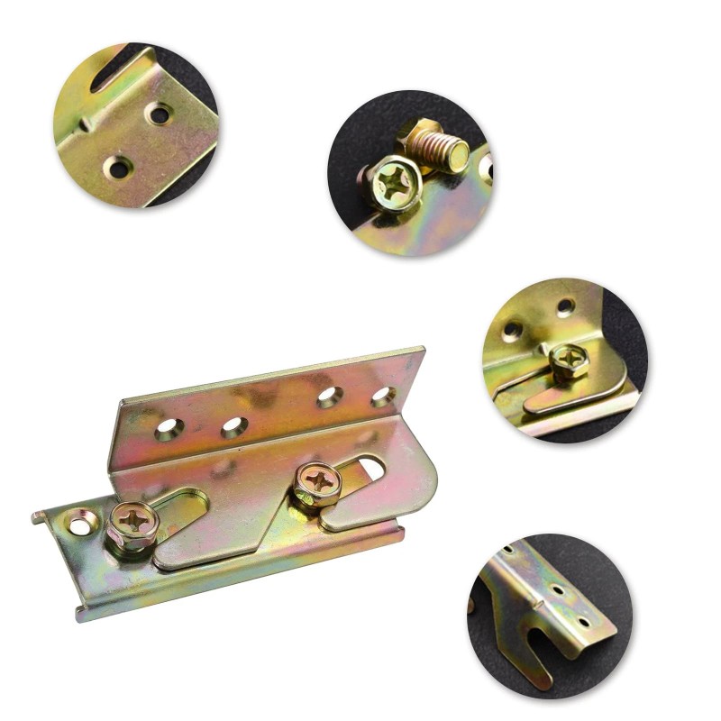 Fulycin 4 Pack Bed Rail Brackets - Heavy Duty Wooden