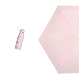 Sun or Rainy Sun Parasol, Light Blocking, UV Protection, 99%, UPF 50+ s UV Protection, Thermal Blocking, Lightweight, Folding, Umbrella, Women's, Sun Protection, light pink