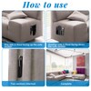 12 Pieces Universal Sectional Sofa Interlocking Metal Couch Connectors Furniture