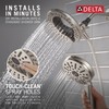Delta 6-Setting In2ition 2-in-1 Dual Shower Head with Handheld High