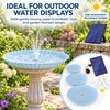 Solar Bird Bath Fountain for Outdoor Décor – 3-Tier Plastic