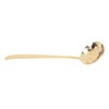 Soup Ladle Durable Brass Elegant Bright Gold Color Balanced Weight