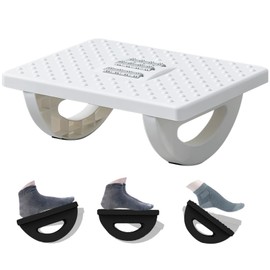 Footrest Footrest Footrest Under-Desk Foot Move Care Bench Arm Waving Balance Plate Ergonomic Design for Posture Support Office Home Grey