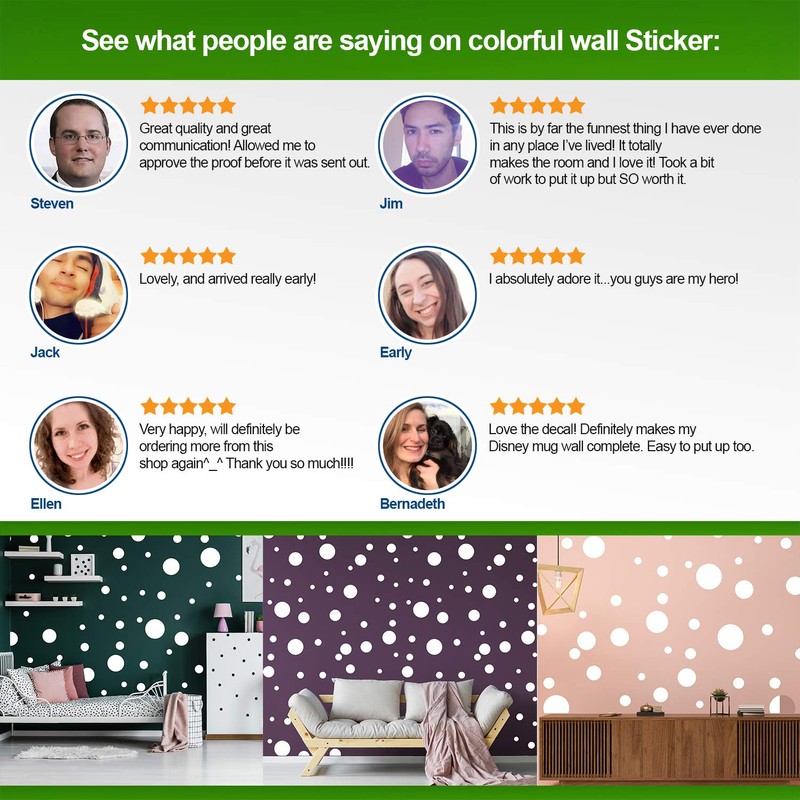 White Circle Dot Stickers 200 pcs - Small Round Dots