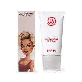 Be At One Be Radiant BB Cream, Light/Medium Coverage, SPF 30, Buildable Tinted Moisturiser BB Cream Foundation Face Makeup for Dewy, Glowy Skin, Paraben Free, Cruelty Free Vegan Makeup, Light
