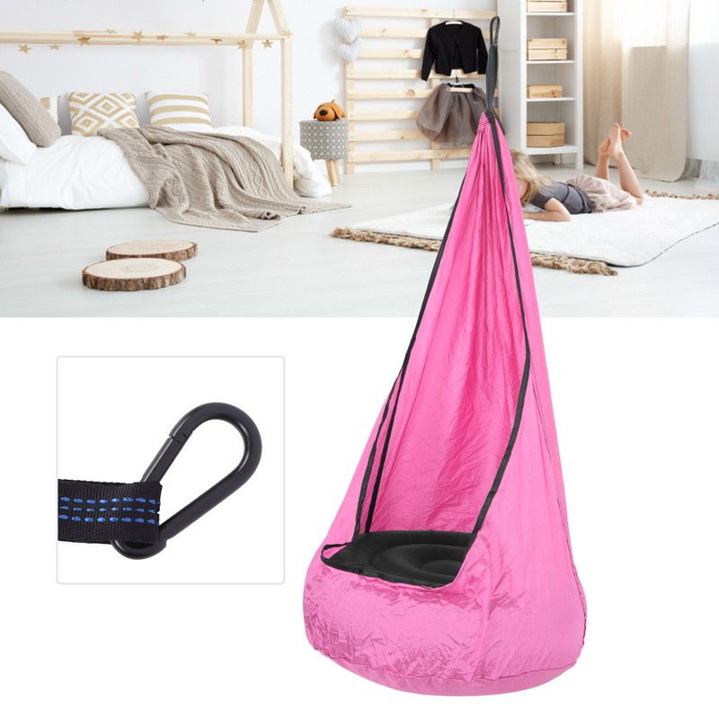 210T Wrinkled Nylon Taffta Pod Swing Seat Children Hanging Hammock