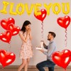 Chris.W 47 Pack Valentine's Day Balloons with 1000 Pcs Silk