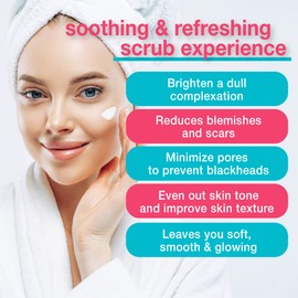 TOUCH Microdermabrasion Facial Scrub and Face Exfoliator - Exfoliating Face Scrub Polish Cream with Dermatologist Grade Crystals for Anti-Aging, Dullness, Wrinkles, and Pores - Large 4 Ounce Size