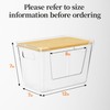 Delamu Acrylic Trash Bag Holder, 2 Pack Stackable Garbage Holder