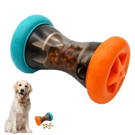 ZQSFPK Interactive Dog Toys for Boredom, Dog Enrichment Toy with Treat Dispenser, Mental Stimulation Puzzle Toy for Small Medium Dogs, Slow Feeder Dogs Toy (14.3x8cm)