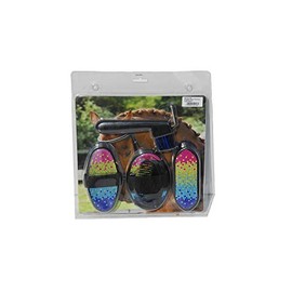 Rhinegold Glitter Grooming Kit Blister Pack -Rainbow