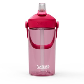CAMELBAK Thrive Flip Straw Kinder-Wasserflasche mit Tritan Renew, einfach zu tragen, mit Strohhalm, Grapefruit