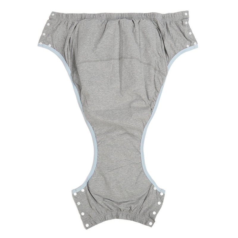 Adult Cloth Diaper XXL Light Gray High Absorption Leak Free