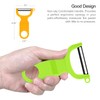 Original Vegetable Fruit Peeler Carbon Steel Blade 3 Pack Red/Green/Yellow…