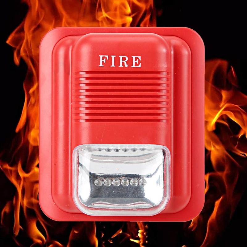 Sound and Light Alarm LED Strobe 105Db High Decibel Fire