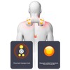 Electric Neck Massager Hot Compress Kneading Portable Cordless Neck Care