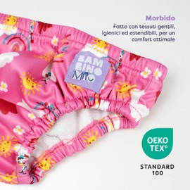 Bambino Mio, Costumino Contenitivo, A Prova di Perdite, Stiloso e Leggero, Giorni Felici, Extra Grande (2-3 Anni / 12-15 kg)