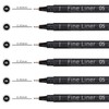 EYEYE Micro Pens, Black Drawing Art Pen,6 Pack 0.45mm Archival
