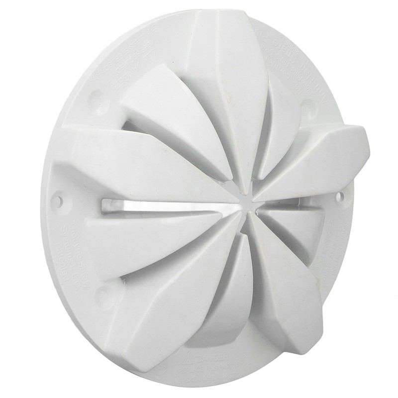 Swimming Pool Main Drain PVC White Round Hot Spring Pool