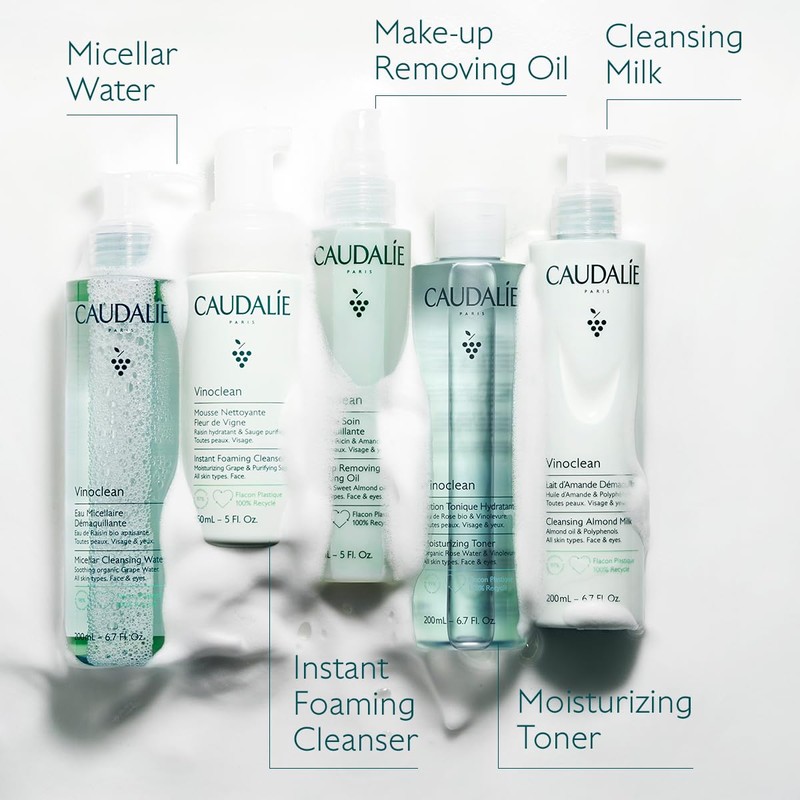 Caudalie Vinoclean Makeup Removing Cleansing Oil, Waterproof Makeup Remover -