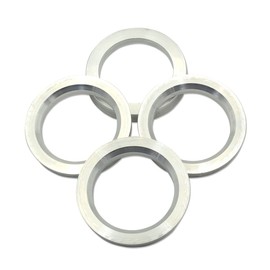 GoldenSunny 54.1 to 73.1 Hub Centric Rings, Silver Aluminum Hubcentric Rings Compatible with Mazda Miata Toyota Prius Corolla Yaris, 54.1mm ID to 73.1mm OD, Pack of 4