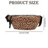 1-Piece Leopard Print Bag, Khaki Animal Print Bum Bag