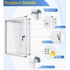 SWANCROWN Enclosed Bulletin Board Dry Erase Noticeboard Lockable Display Boards