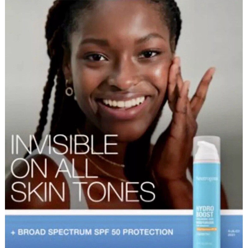 Neutrogena Hydro Boost Hyaluronic Moisturizer w/Sunscreen SPF 50 Travel Sz