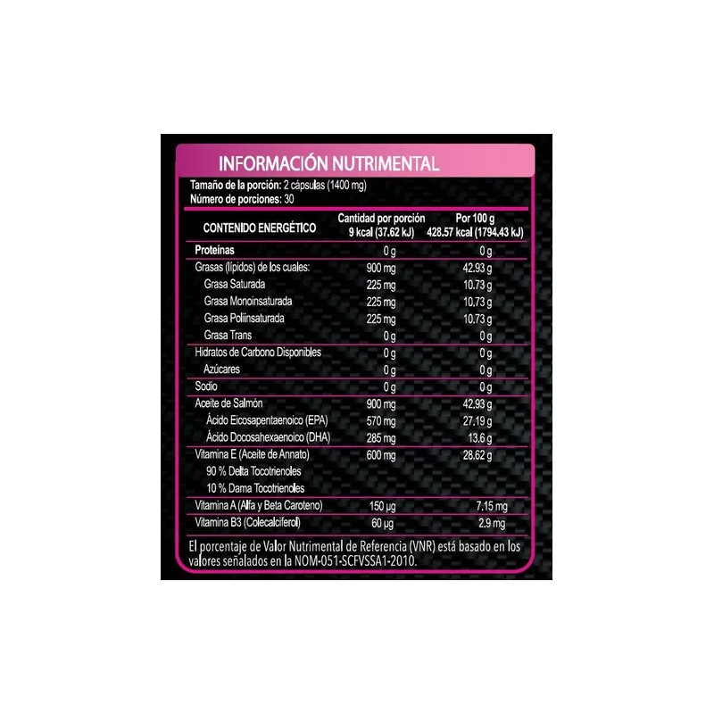 Omega 3 Lyfe Aceite De Salmon Con Vitamina E -