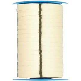 PRÄSENT C.E. Pattberg Mexico Geschenkband metallic Gold, 400 m Ringelband zum Einpacken von Geschenken, 5 mm Breite, Zubehör zum Dekorieren & Basteln, Dekoband, Anlass