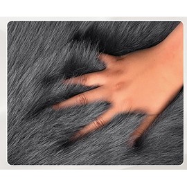 Lambskin Seat Cushion, Lumbar Cushion, Car Seat Cover, Lumbar Cushion, Car Faux Fur Seat Cushion, Long Winter Warm Seat Cushion Cover, Universal for Car Seat, Office Chair and Most Chairs (Taro