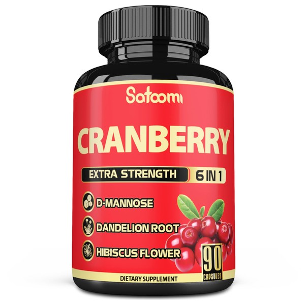 Satoomi 6in1 Cranberry Pills for Women - 3-Month Supply -