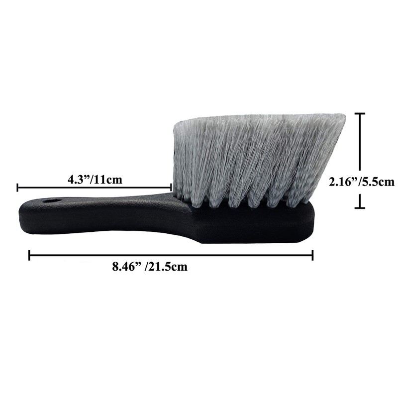Wheel & Tire Brush for Car Rim, Soft Bristle Car