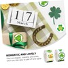 Operitacx Vierblättrige Klebeaufkleber Versiegelungsetiketten Für Den St. Patrick's Day Elegantes