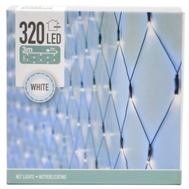 320 LED Light Net, 3 m x 1.5 m for Outdoor and Indoor Use, Light Chain, Outdoor Lighting, Christmas Lighting