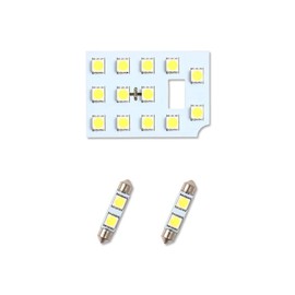 MIRA COCOA LED Room Lamp Set for Daihatsu Mira Cocoa/Miracocoa Plus L675S / L685S Special Design [Vehicle Inspection Compatible] [Color Instruction Manual & Dedicated Tool Included] [Pure White]