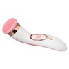 Electronic Facial Brush Reduce Fatigue Silicone Head Jadestone Roller Massaging
