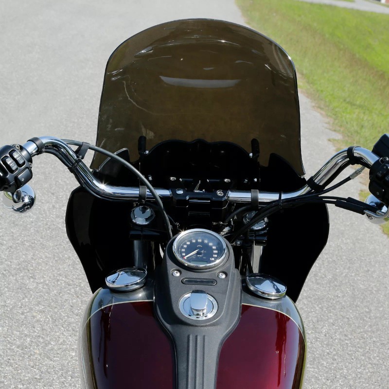 TCMT Front Headlight Fairing 15'' Windshield Fit For Harley Dyna