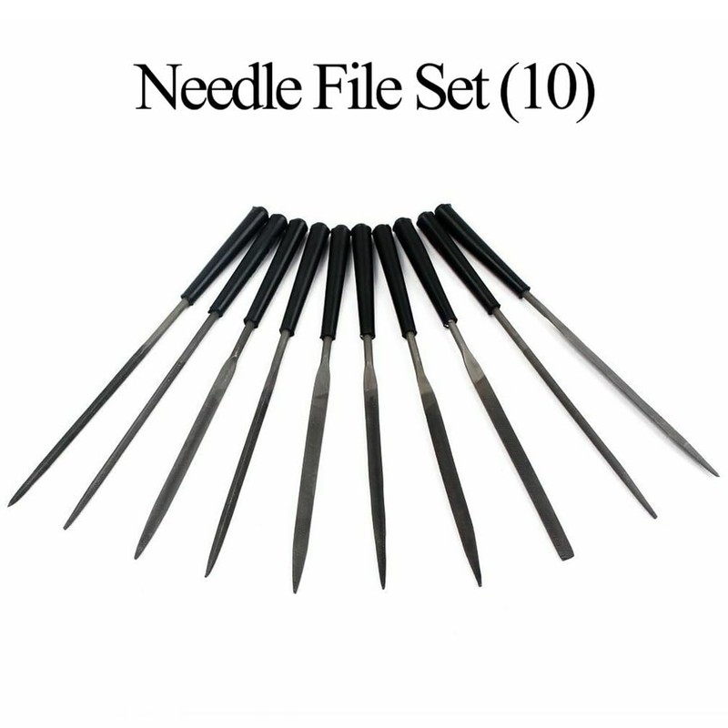 RuiJOTWAT Luthier Needle File Set (10) Guitar Nut Slot Fret