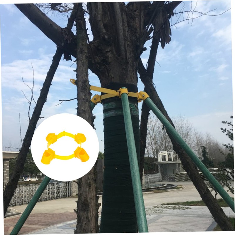 Kisangel 1set Tree Support Cups Strap Growth Landscape Supportive Tree