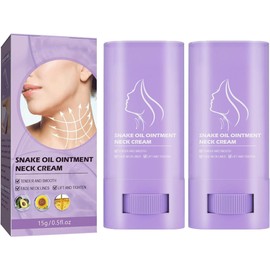 Snake Oil Tightening And Lift Neck Cream for Women, Neck Firming Stick Tightening Lifting Sagging Skin, Moisturizer Stick, Reduce Wrinkles and Double Chin (2)