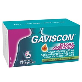 Gaviscon Dual Action Peppermint Tab X 48