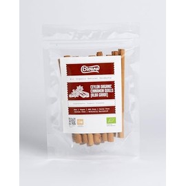 Ceylon Organic Cinnamon Sticks 100g, Alba grade, GI certified, Rich Aroma, Unique Flavour, Taste, Quality, Bio Natural Organic Foods, Bioura