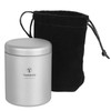 TOMSHOO Tea Tin Jar 35ml/80ml/120ml/200ml Lightweight Titanium Tea Storage Canister
