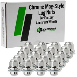DPAccessories Lug Nuts Compatible with 2004-2008 Toyota Solara | Chrome OEM Style | Factory Aluminum Wheels Only | Set of 20 Wheel Nuts | DTOSOL02F-CH/1