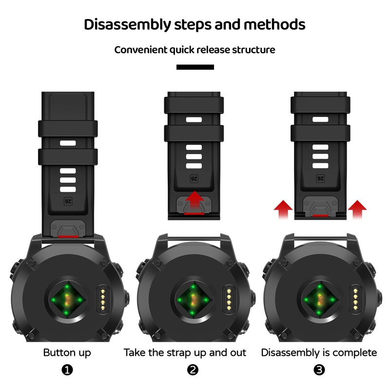 U-LIMVE Watch Band for Garmin Fenix 8 51mm/7X/6X/5X/3/Quatix 8 51mm