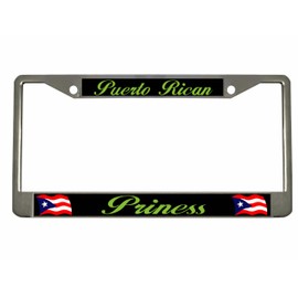 Puerto Rican Princess Puerto Rico License Plate Frame/Car Accessories Car Tag Holder