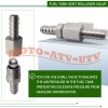 JINFANNIBI Stainless Steel Fuel Tank Breather Rollover Vent Valve fit